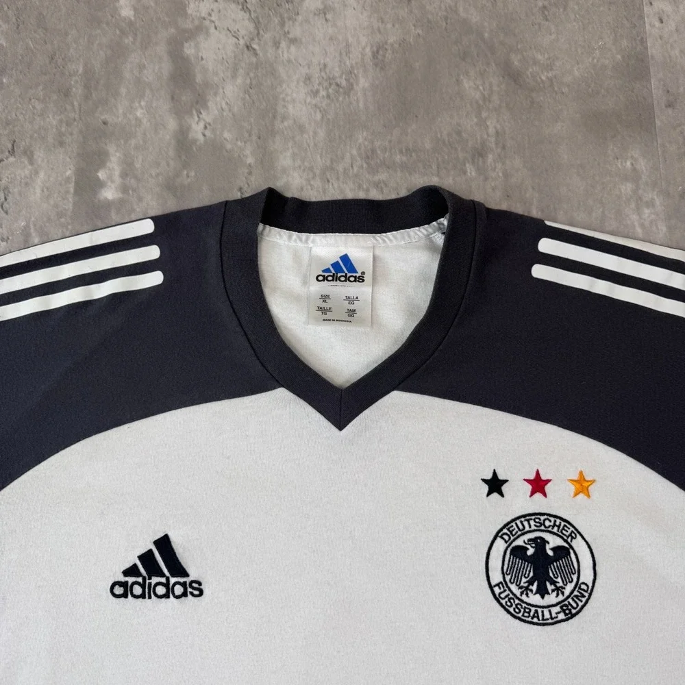 Vintage Adidas Germany World Cup Shirt Mens XL White Football Training 2002